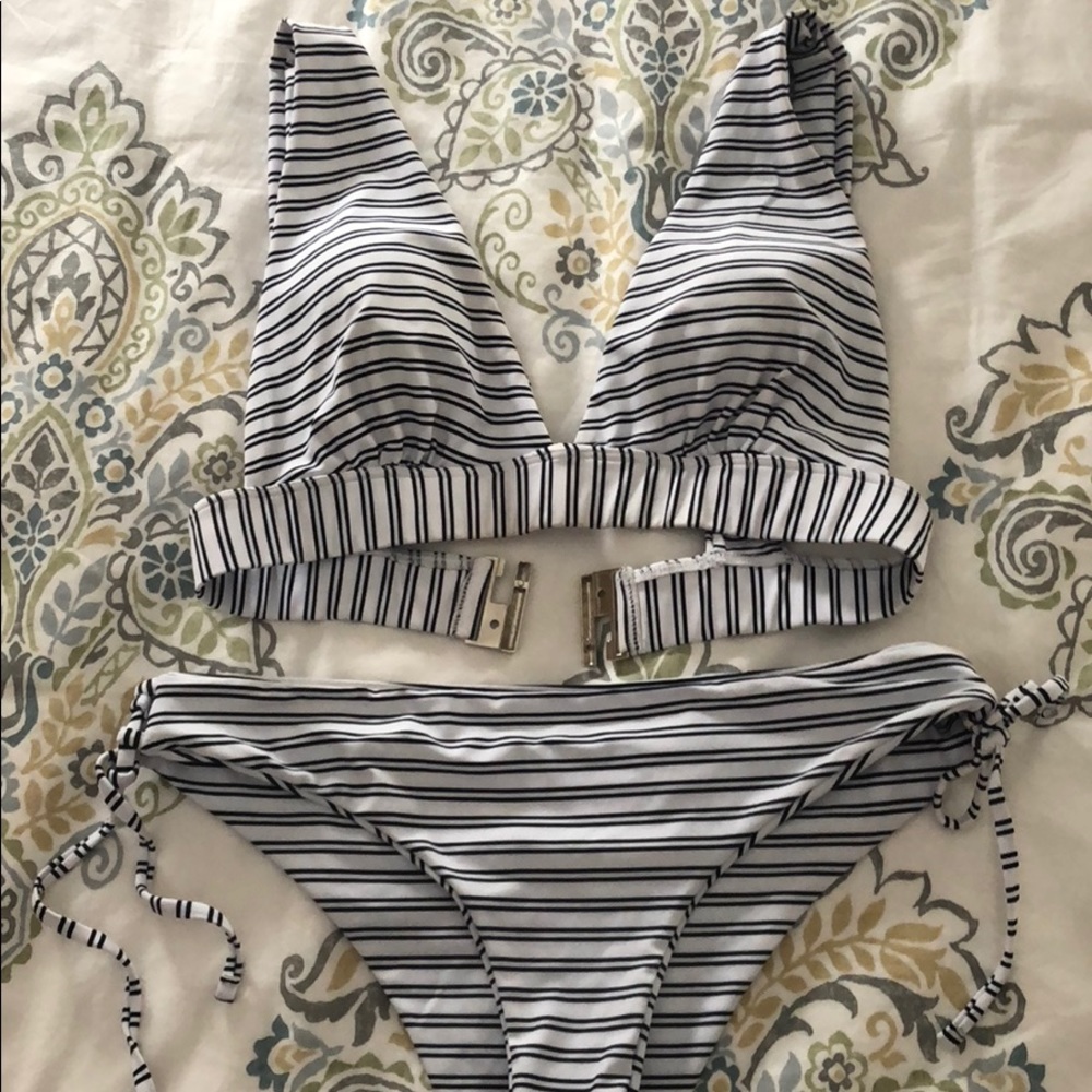 Striped Bikini Set
